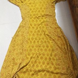 Mustard Anarkali