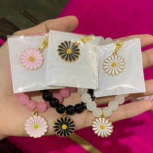 Dainty Daisy Bracelet & Necklace Combo