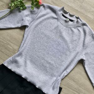 Grey Fullsleeve Top (S)