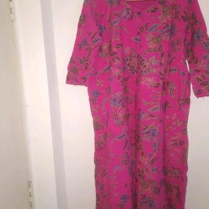 Pink  Kurti Plazzo Set