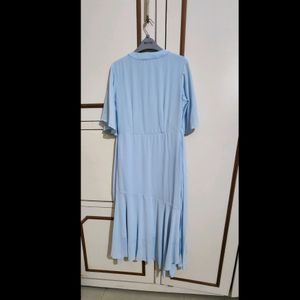 Pretty Powder Blue Assymetric Dress By AND