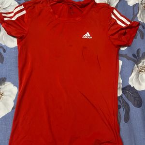 Original Adidas Red Tshirt