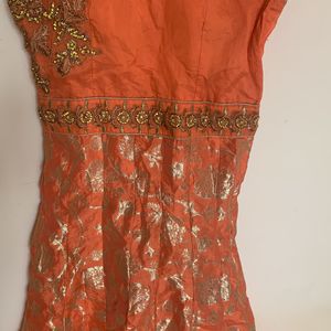 Orange Kurta Set