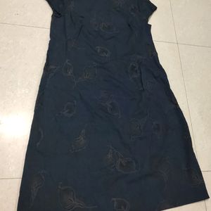 Navy Blue Straight Fit Dress 40 Bust Size