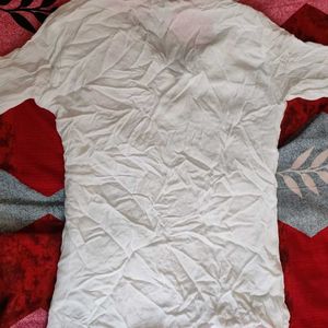 White Chikankari Short Kurti