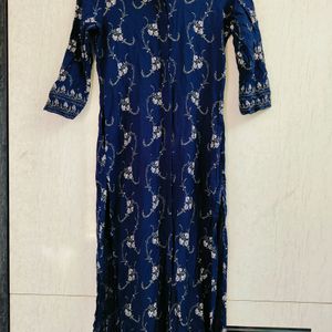 Avaasa Navy Blue Kurta