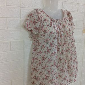 Flower Ruffle top