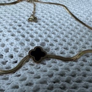 Van Cleef Logo Necklace