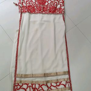 Red And White Kurti