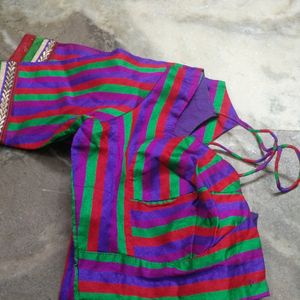 Multicolour Cotton Blouse.