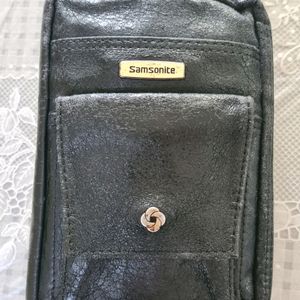 Samsonite Black Leather Pouch