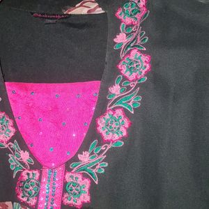 Multicolored Embroidered Anarkali Kurta