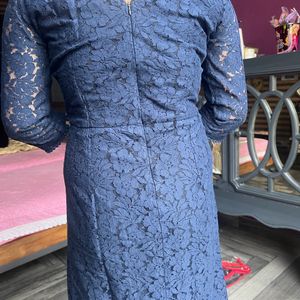 Lace Dress 👗 Dark Blue- Small to Medium