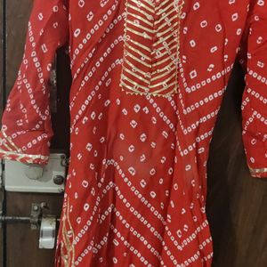 Red Badhani Dhoti Kurta Sets