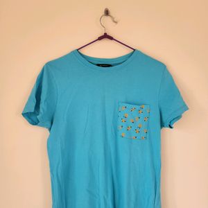 Blue Casual Tshirt