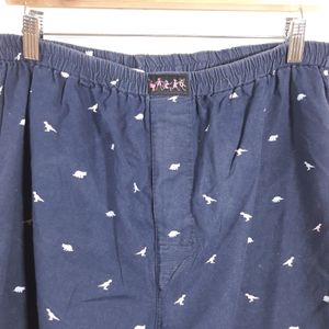 Navy Blue Printed Short ( Men's )