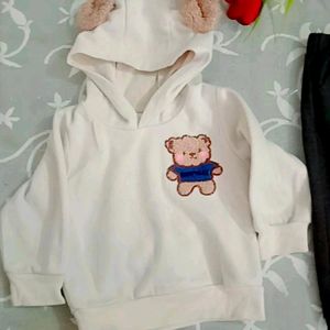 rBaby Boy Cute Teddy Bear Cap Hoodie With Pajama