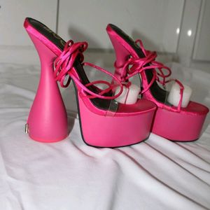 Asos BRAND EGO Berry Pink High Heels