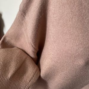 Nude V Neck Sweater