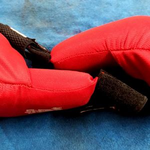 Red Pair Of Karate Gloves