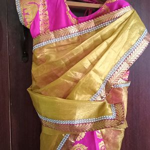 Girl Baby Stitched Saree