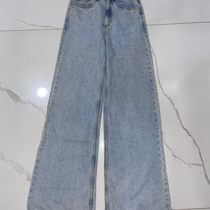 Wide Leg High Rise Jeans