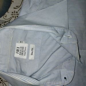 Men Blue Lines Formal Office Shirt Imported Korea