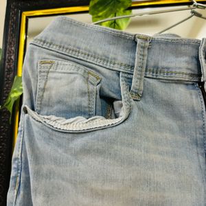 Women High Rise Denim Shorts