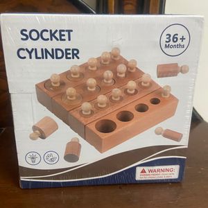 Wooden Knobbed Cylinders - Plain