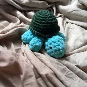 Crochet Big Blue Turtle 🐢