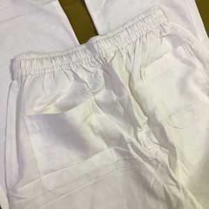 Casual White Trouser Waist 30(stretches Further)