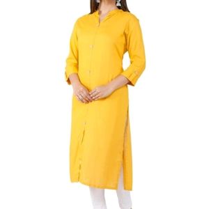 🚨PRICE DROPPED 🚨 Mustard Yellow Straight Kurti W