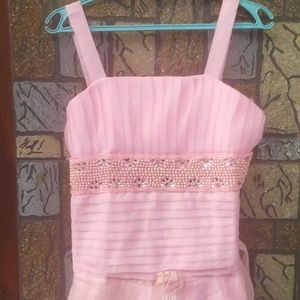 A Beautiful Baby Pink Princess Gown