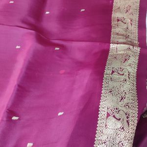 Pure Kanchi Pattu Silk Maroon Saree