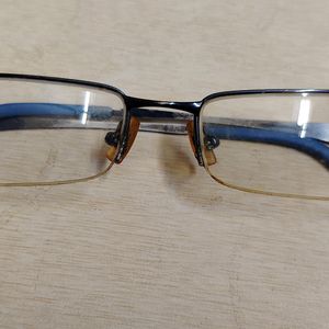 New Like Blue Metal Half-Rim Spectacles