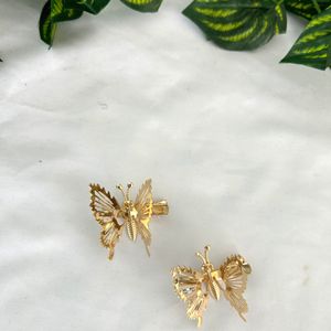 Gold Butterfly  Hair Clips(Women’s )