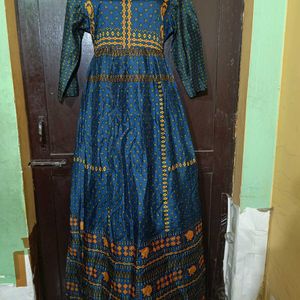 Chanderi Slik Woman Kurta Full Print