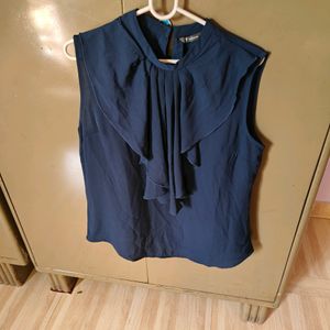 Blue Colour Georgette Top