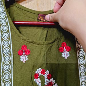 Olive Kurti Top (Women's)