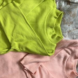 Pack Of Two- Zara Pastel Color T-shirts