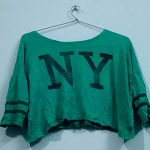 Crop Green Tshirt