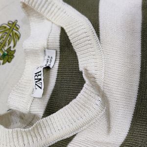 Zara Olive Crop Top