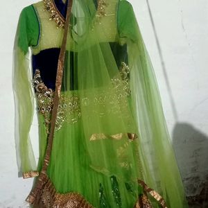 New Latest Light Green Neck Design Gowns Frock