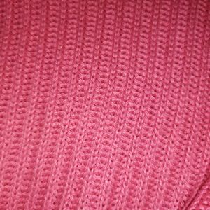 Magenta Oversize  Knit Sweater