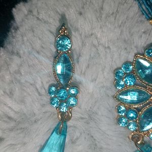 Princess Jasmine Blue Colour Necklace Set!