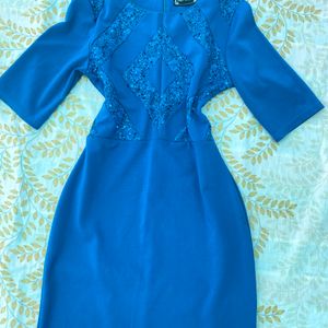 Blue Embroidered Dress 💙