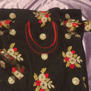 Black Net Kurti