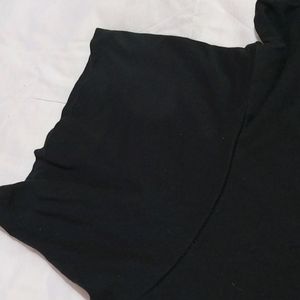 Black High Neck Tshirt