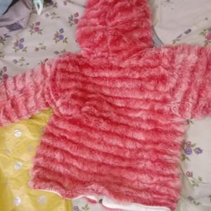 Girl Red Hooded Sweater