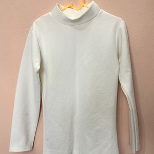 White High neck Top